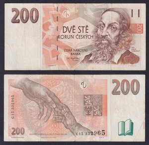 Czech Republic Banknote 200 Korun 1998 P.-19a BB/VF - Picture 1 of 1