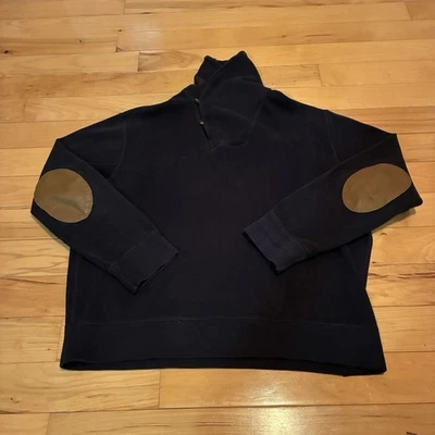 Polo Ralph Lauren свитер мужской XL шаль воротник локоть нашивка пуловер ребристый вязаный - Изображение 1 из 4