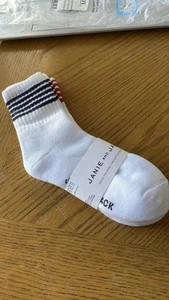 Janie and Jack 2 Pairs Of Socks Size 4 to 5 Shoe Sizes 10 -11 US NEW with Tags - Picture 1 of 5