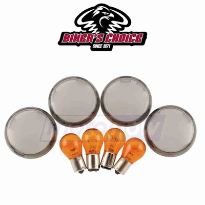 Bikers Choice Turn Signal Lens Kit for 2004-2006 Harley Davidson FXDI Dyna ak - Image 1 of 4