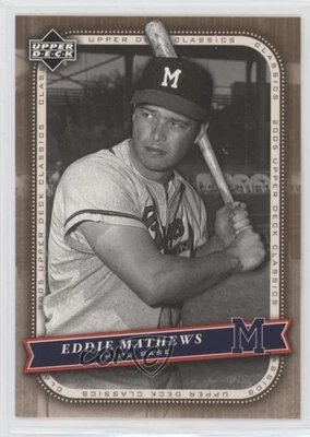 2005 Upper Deck Classics Eddie Mathews #31 HOF - Image 1 of 2