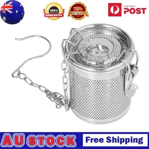 0.3L Stainless Steel Spice Infuser Bag with Extended Hanging Chain - Picture 1 of 22
