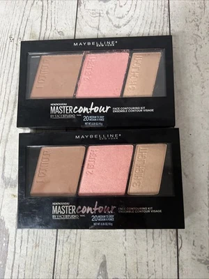 2PC  MAYBELLINE FACESTUDIO MASTER FACE CONTOURING 20 MEDIUM TO DEEP, 0.35 OZ  - Image 1 of 4