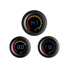 12 V Waterproof Digital LED Display Voltmeter Voltage Gauge Meter Car Motorcycle - Picture 1 of 12