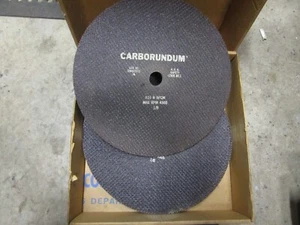 10  Carborundum A24-R-BFCW  14" X 1/8"  With 1-1/4" Arbor Hole Cut Off Wheels - Picture 1 of 3