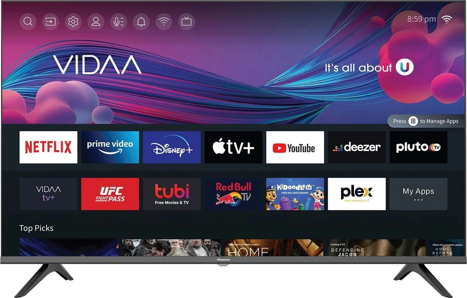 Hisense 40" Class A4G Series LED Full HD Smart Vidaa TV w/Remote ~ New in Box - Image 1 of 4