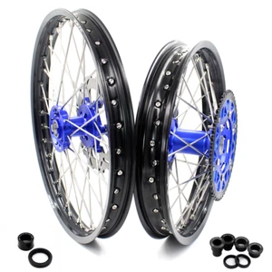 KKE 21/18" Spoked Wheels Rims Fit Yamaha WR250F 2001-2016 WR450F 2003-2015 Discs - Picture 1 of 10