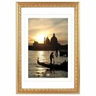 Wooden frame "Palermo in black and gold decorated
