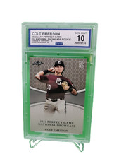 COLT EMERSON 2022 LEAF PERFECT GAME ROOKIE CARD #32! CCG Gem Mint 10 Mariners