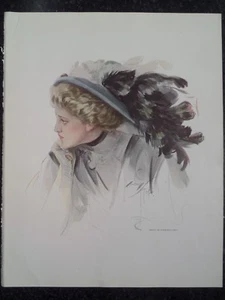 Smart And Sophisticated Blonde Harrison Fisher Victorian Women 1909 - Picture 1 of 1