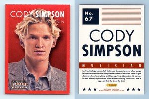 Cody Simpson #67 Americana 2015 Panini Red Parallel Trading Card