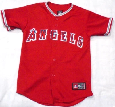 Majestic MLB Los Angeles Angels Anaheim Baseball Jersey Size Medium Youth - Image 1 of 2