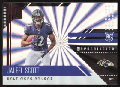 2018 Panini Unparalleled Shine Jaleel Scott RC #262 Baltimore Ravens - Image 1 of 2