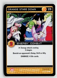 DBZ TCG Dragon Ball Z Panini Awakening Orange Stare Down x3 S70 - Picture 1 of 2