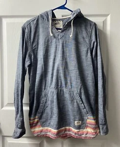 Vans off the Wall Hoodie Mens S Skateboarding Lightweight Long Sleeve Striped - Picture 1 of 9