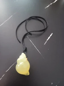 Achat gelb Anhänger--ca. 4,5 cm lang - Bild 1 von 3