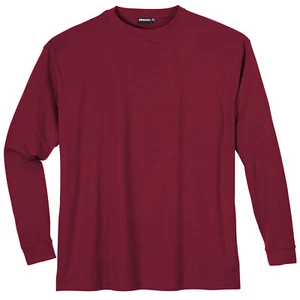 Adamo Long Sleeve Shirt Large Sizes Wine Red - Picture 1 of 1