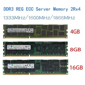 Samsung 4 GB/8 GB/16 GB DDR3 Server Ram 1333/1600/1866MHZ ECC REG Registered LOT - Picture 1 of 12