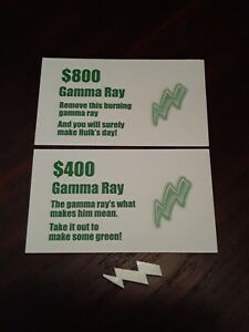 GAMMA RAY piece HULK Operation game replacement part DOCTOR & SPECIALIST CARDS