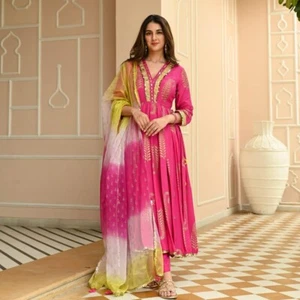 Party Wear Naira Cut Kurta With Pant And Dupatta Set, Readymade Dresses, Kurta - Picture 1 of 7