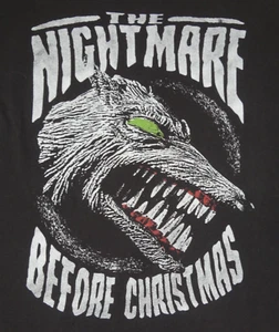 DISNEY NIGHTMARE BEFORE CHRISTMAS WAREWOLF T-SHIRT SCHWARZ LARGE (KURZ) K102 - Bild 1 von 3