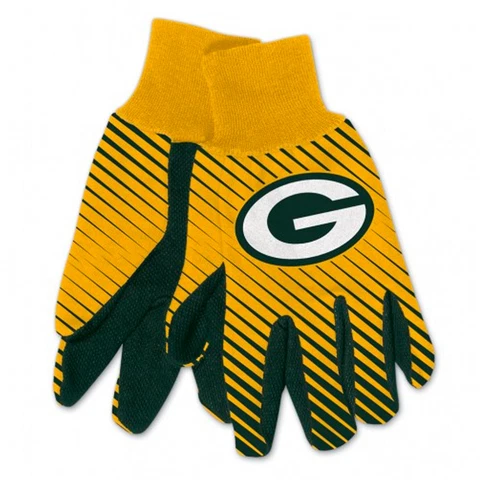 NEW Football Green Bay Packers Protective Utility Gripped Gloves Licensed Cover