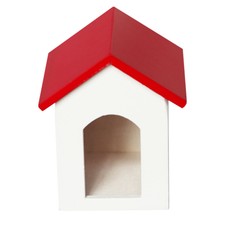 1Pc Wooden House Model Mini House Adornmet Micro Scene Layout Desktop Ornament
