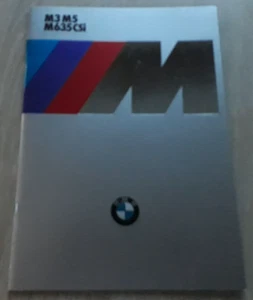 BMW M3 M5 M635CSi Brochure 1986 - Picture 1 of 8