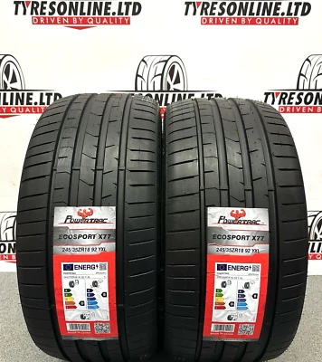 2 X 245 35 18 POWERTRAC ECOSPORT 92Y XL 245/35R18 M+S B RATED WET GRIP! 2453518 - Image 1 of 4