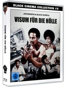 Black Cinema Collection VISA FOR HELL Jim Brown is Black Gunn BLU-RAY DVD - Picture 1 of 2