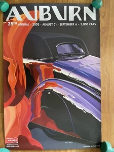 2005 Auburn Cord Duesenberg Automobile Car Show Festival Kruse 36 x 24 Poster - Bild 1 von 9