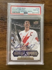 2011 Upper Deck Wayne Gretzky World Of Sports Auto PSA 10
