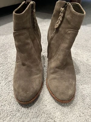 Замшевые сапоги Nordstrom - Bloomingdales - Joie 40 (9-10) серые - Изображение 1 из 4