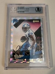2021 Donruss Amon-Ra St Brown The Rookies On Card Auto Detroit Lions Beckett BGS