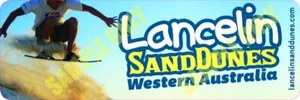 Lancelin Sand Dunes Sand Board Bumper Sticker - Picture 1 of 1