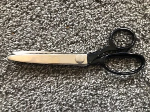 Vintage WISS MODEL CB7 USA PINKING SHEARS SCISSORS Black Handle - Picture 1 of 4