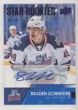 2021-22 Upper Deck AHL Star Rookies Auto Braden Schneider #109 Auto