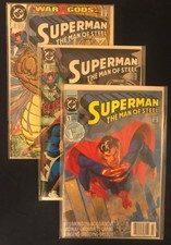 Superman The Man of Steel #1 2 3 (Jul-Sep 1991, DC Comics) ~VF/NM