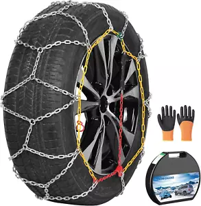 2 Packs Tire Chains Car anti Slip Snow Chains for Suv/Truck/Car in Snow, Sand, M - Picture 1 of 7