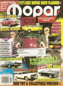 MOPAR COLLECTORS GUIDE 2002 APR - SOX & MARTIN CUDA, 62 POLARA DROPTOP - Picture 1 of 1