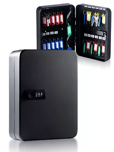 Combination Lock Key Storage Cabinet Wall Mounted Lockable Safe Box 48 Position - Picture 1 of 10