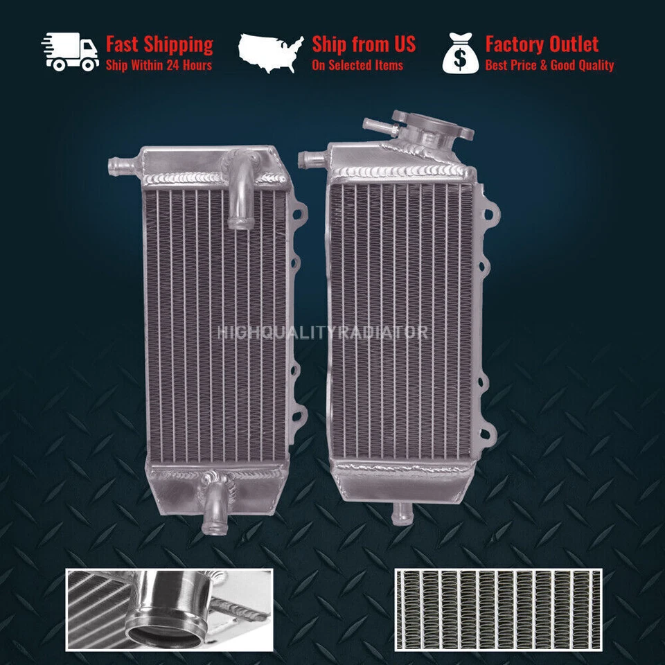 Motorcycle All Aluminum Radiator Fit For 2004-2006  Suzuki RMZ250 (L+R) Foto 1 de 4