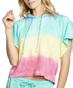 Chaser NWT Size S French Terry Raglan Hoodie Tie Dye Relaxed Fit Hooded - Picture 1 of 6