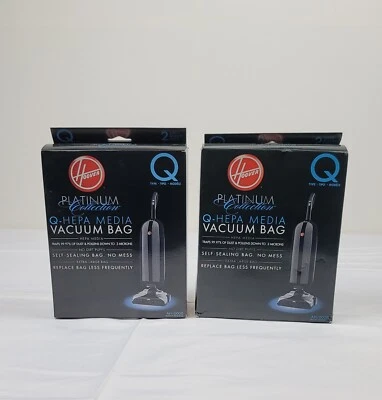 Lot Of 8 Hoover Type Q Vacuum Bags HEPA Media Bags AH10000 OEM. NEW - Image 1 of 4
