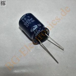 20 x 1000µF 1000uF 50V 85° RM7.5 Elko Kondensator Capacitor Rad Samwha 20pcs - Picture 1 of 1