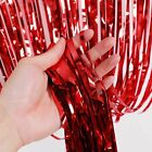 Foil Sparkle Tinsel Metallic Curtains For Birthday  &  Wedding Party Red Colour