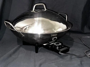 Vintage Farberware Stainless Steel Model #343 Electric Cooking Wok - Tested! - Picture 1 of 4