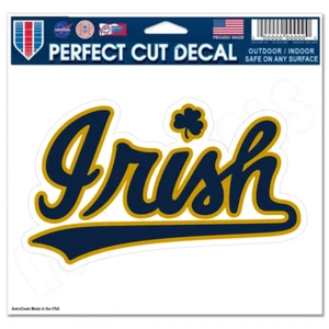 Calcomanía adhesiva de vinilo universitaria con logotipo irlandés de lucha de Notre Dame NCAA *Tamaño: 3"-12"* - Imagen 1 de 1