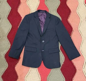 Isaac Mizrahi Slim Fit Boy's Solid Wool Blend Suit Size 10 *NICE* - Picture 1 of 4