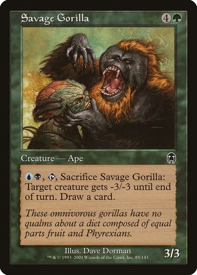 Apocalpse Savage Gorilla MTG Magic the Gathering NM - Image 1 of 1